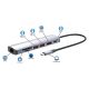 8. Manhattan 153966 stacja dokująca Przewodowa USB 3.2 Gen 2 (3.1 Gen 2) Type-C Srebrny