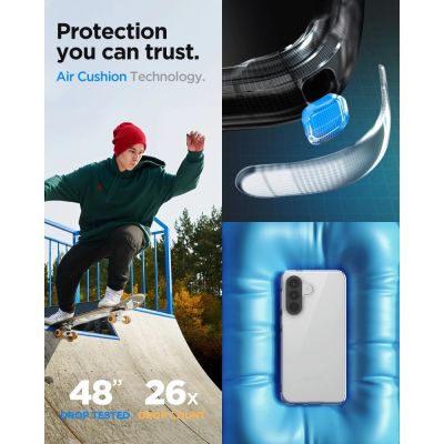 12. Etui Spigen Liquid Crystal na Samsung Galaxy A57 5G - przezroczyste