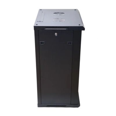 3. Extralink-szafa wisz 19" 18U 600mm d.szklane czarna