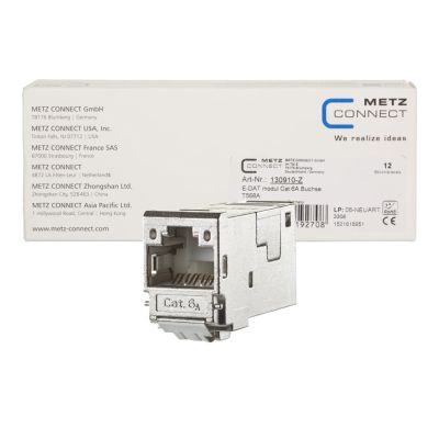 3. METZ CONNECT 130910-Z wtyczka RJ-45 Metaliczny
