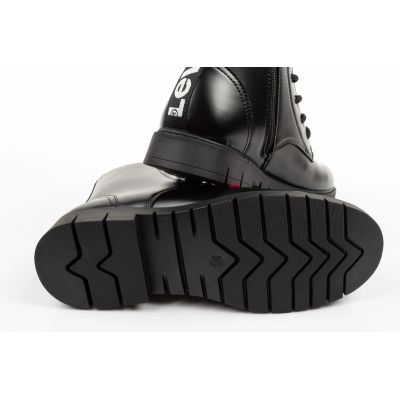 9. Levi's buty trzewiki dziewczęce Pasadene SE za kostkę czarne na zamek