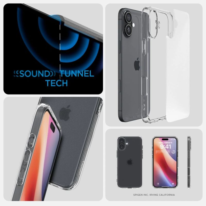 14. Spigen Ultra Hybrid na iPhone 16 - przezroczyste