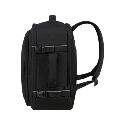 4. American Tourister Casual Backpack Ms plecak Plecak turystyczny Czarny Przetworzony politereftalan etylenu (rPET)