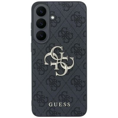 3. Etui Guess Embossed 4G Ring Classic Logo MagSafe na Samsung Galaxy S26 FE - czarne