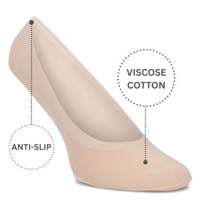 3. Skarpetki damskie stópki beżowe Filippo SD-IN01