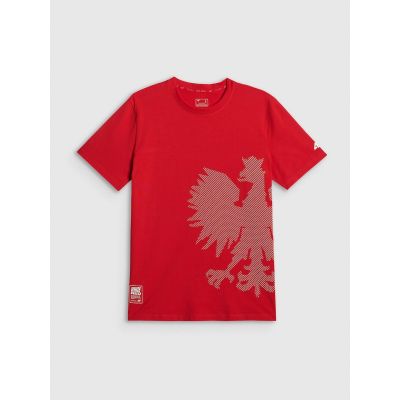 7. T-shirt bawełniany kibica męski 4F 4FRSS26TTSHM4200-62S