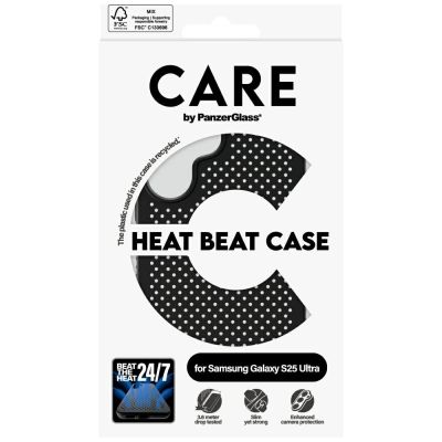 4. Etui CARE by PanzerGlass Feature Heat Beat do Samsung Galaxy S25 Ultra - czarny