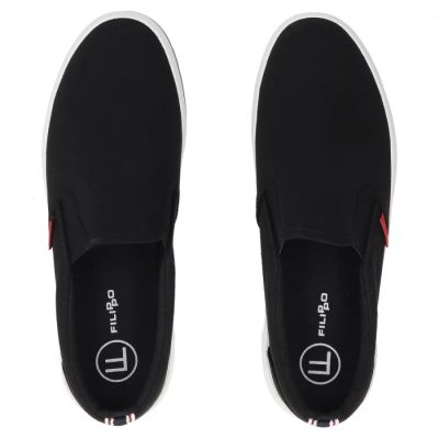 4. Półbuty męskie trampki slip on czarne Filippo MTN7792