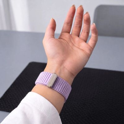 5. Pasek Tech-Protect NylonLoop na Apple Watch 44 / 45 / 46 / 49 mm - fioletowy