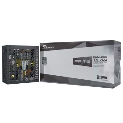 13. Seasonic PRIME Fanless TX moduł zasilaczy 700 W 20+4 pin ATX ATX Czarny