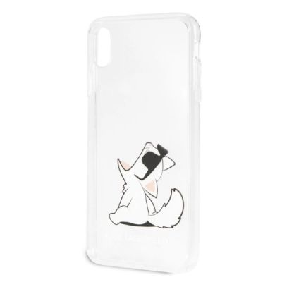 3. Etui Karl Lagerfeld Choupette Fun na iPhone Xs Max - przezroczyste