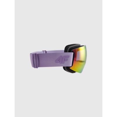 4. Gogle narciarskie z multibarwną powłoką uniseks 4F 4FWAW24AGOGU056-51S