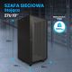 9. Extralink 27U 600x600 Czarna | Szafa rack | stojąca