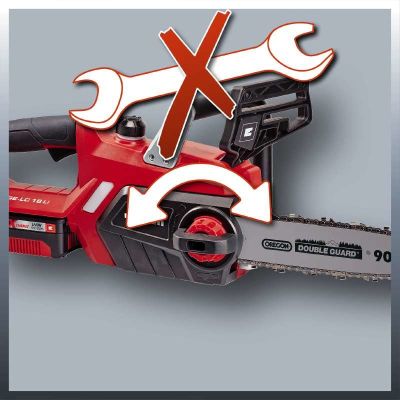 9. Einhell GE-LC 18/25-1 Li Kit Czarny, Czerwony