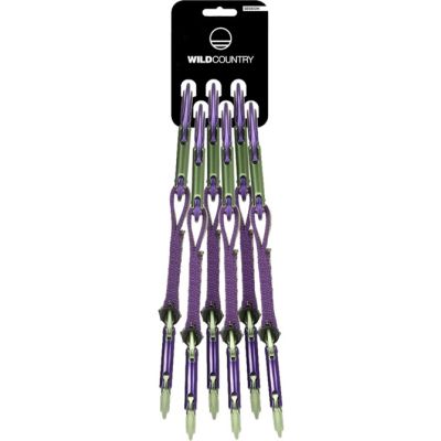 Wild Country 40-0000002003-5823-1 karabińczyk do wspinaczki Zapięcie z blokadą Zielony, Fioletowy 6 szt.
