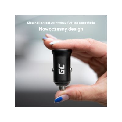 8. GREEN CELL ŁADOWARKA SAMOCHODOWA GC POWERRIDE NANO36 36W 6A 2X USB-A