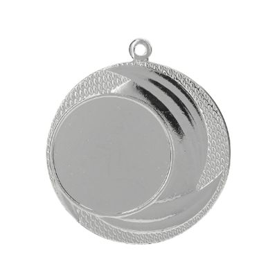 6. Medal srebrny ogólny z miejscem na emblemat 25 mm stalowy