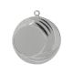 6. Medal srebrny ogólny z miejscem na emblemat 25 mm stalowy