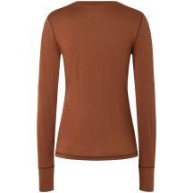 Koszulka termoaktywna z długim rękawem damska SUPER.NATURAL W Tundra 175 LS brązowa