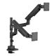 7. ICY BOX IB-MS702-T uchwyt / stojak do monitorów 144,8 cm (57") Biurko Czarny
