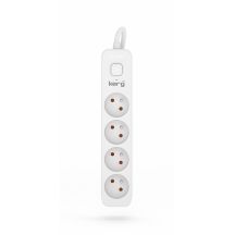 Listwa zasilająca KERG z wyłącznikiem 4 gniazda 1,5m-10A