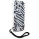 3. Etui Karl Lagerfeld IML Zebra Pattern & Cord na iPhone 15 Pro - czarne