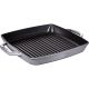 STAUB Kwadratowa patelnia żeliwna grillowa z dwoma uchwytami 33 cm, grafit 40511-785-0