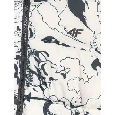 3. Kurtka puchowa z wypełnieniem syntetycznym dziewczęca 4F 4FJRAW25TDJAF0748-11A