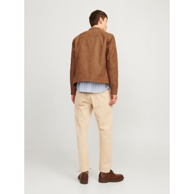 8. Jack&Jones kurtka z syntetycznego zamszu JJEDYLAN CLEAN JACKET NOOS 12261197 COGNAC