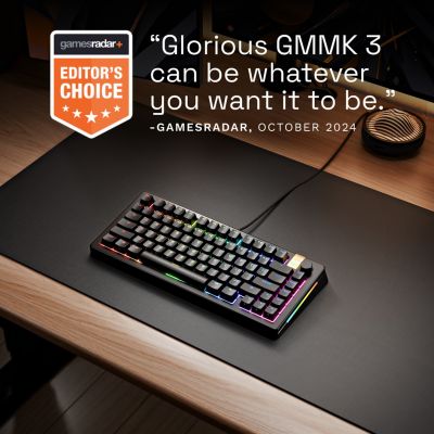 7. Glorious Gaming GMMK 3 PRO HE 75% Prebuilt klawiatura USB QWERTY US English Czarny