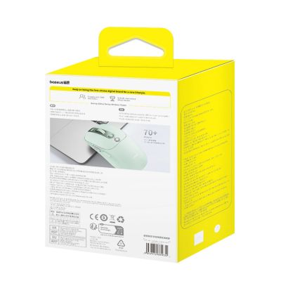11. Mysz komputerowa Baseus Editor bezprzewodowa z akumulatorem 800mAh i wskaźnikiem stanu baterii - zielona