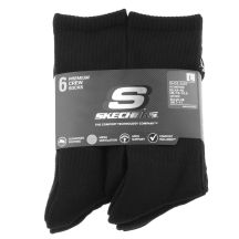 Skechers 6pk Core Crew LG Socks S118220-BLK Czarne 43-46