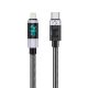 Kabel Orico LDC2L USB-C do Lightning PD 29 W z wyświetlaczem LED 480 Mb/s 2 m - czarny