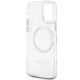 7. Etui Guess Metal Outline Magsafe na iPhone 12 / iPhone 12 Pro - srebrne