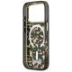 7. Etui Guess IML Script Metal MagSafe na iPhone 17 Pro - czarno-brązowe