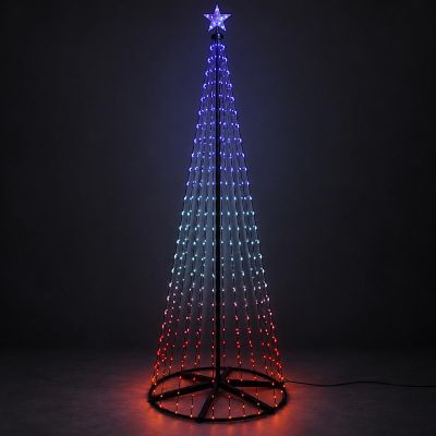 25. CHOINKA DEKORACYJNA 154LED RGB 150CM BLACK