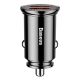 2. Baseus Circular inteligentna ładowarka samochodowa 2x USB QC3.0 Quick Charge 3.0 SCP AFC 30W czarny (CCALL-YD01)