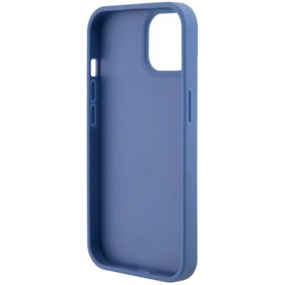 8. Etui Guess Crossbody 4G Metal Logo do iPhone 15 - niebieskie