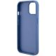 8. Etui Guess Crossbody 4G Metal Logo do iPhone 15 - niebieskie