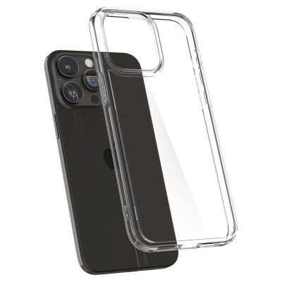11. Etui Spigen Crystal Hybrid na iPhone 15 Pro Max - przezroczyste