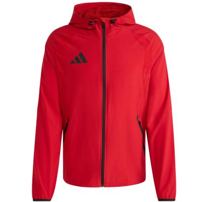 2. Kurtka męska adidas Tiro 26 Travel Windbreaker czerwona KD3337