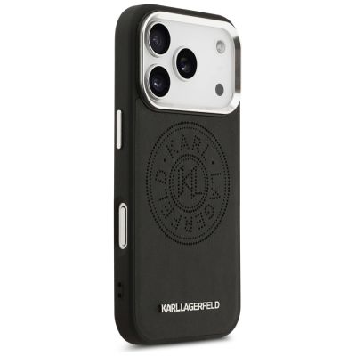 4. Etui Karl Lagerfeld Point & Metal Logo MagSafe do iPhone 17 Pro - czarne
