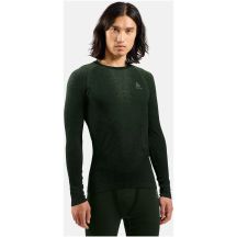 Bielizna termoaktywna z długim rękawem Odlo BL TOP crew neck l/s PERFORMANCE WARM BLACKCOMB zielona