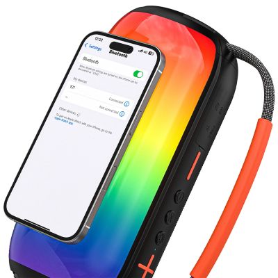 4. Głośnik bezprzewodowy Dudao Y21 podświetlany RGB Bluetooth 5.3 - czarny