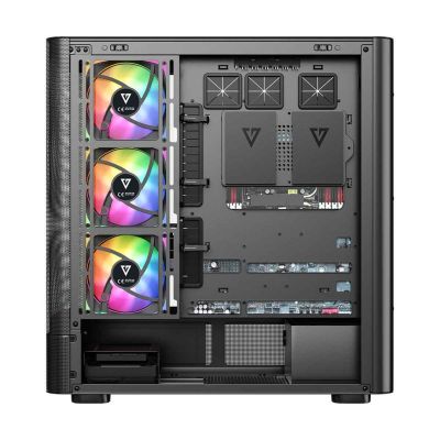 5. MODECOM OBUDOWA VOLCANO AQ 400 ARGB MIDI CZARNA