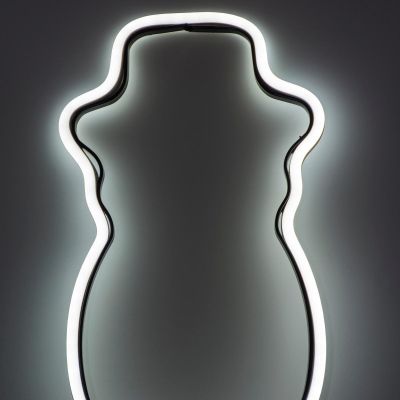 4. NEON BAŁWAN BIAŁY 81 LED NA BATERIE 14,5x96CM LUCA