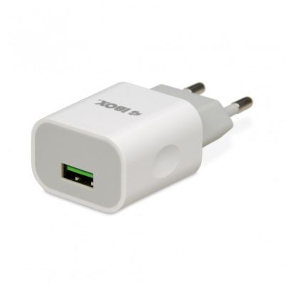 3. Ładowarka sieciowa IBOX C-35 1A WHITE ILUC35W (USB; kolor biały)