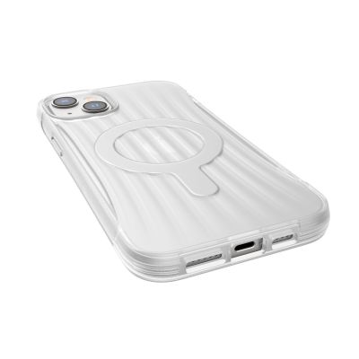 7. Raptic X-Doria Clutch Built Case etui iPhone 14 Plus z MagSafe pokrowiec plecki przezroczysty