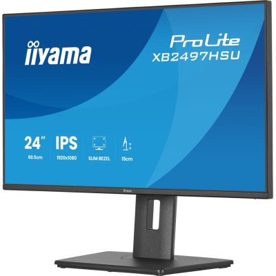 6. iiyama ProLite XB2497HSU-B1 monitor komputerowy 60,5 cm (23.8") 1920 x 1080 px Full HD LED Czarny
