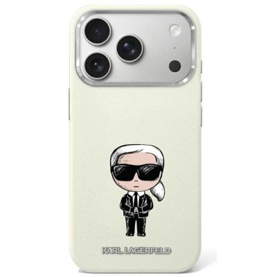 Etui Karl Lagerfeld Smooth Ikonik Sketch MagSafe do iPhone 18 Pro / 17 Pro - beżowe